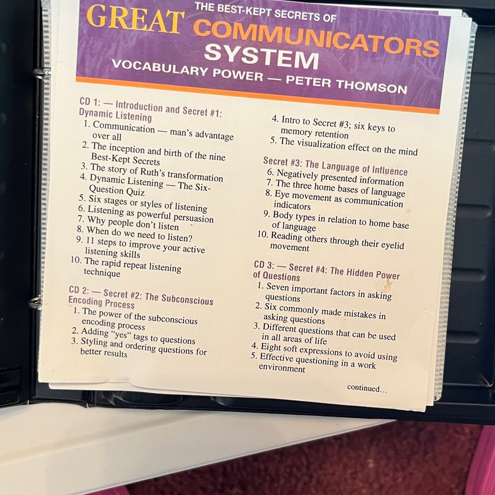Peter Thomson Great Communicators System - Purple Audio Program - Picture 3 of 11